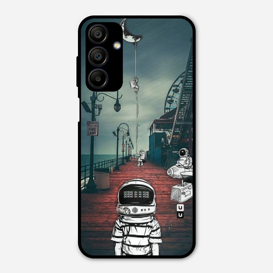 Robotic Design Metal Back Case for Galaxy A15 5G