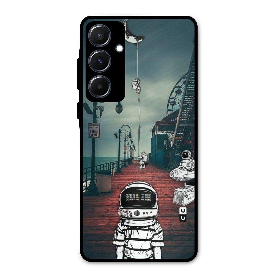 Robotic Design Metal Back Case for Galaxy A55