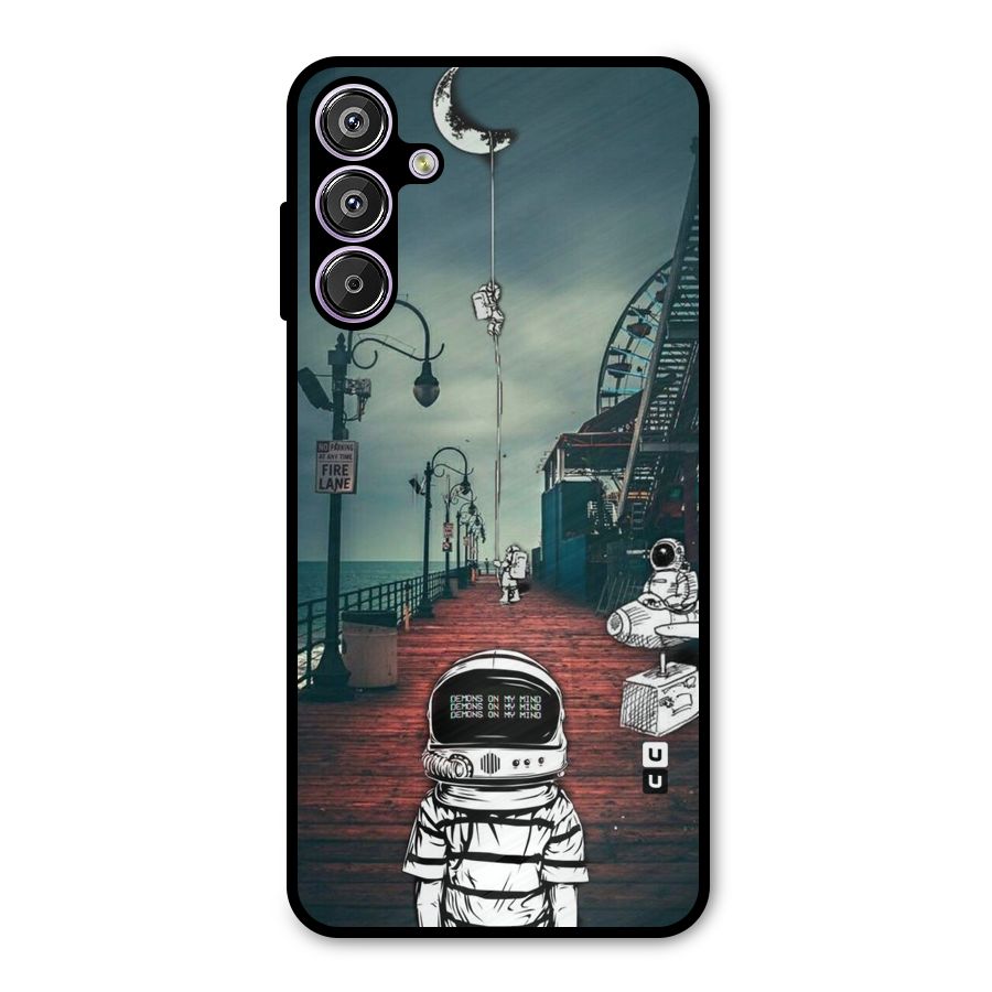 Robotic Design Metal Back Case for Galaxy M15
