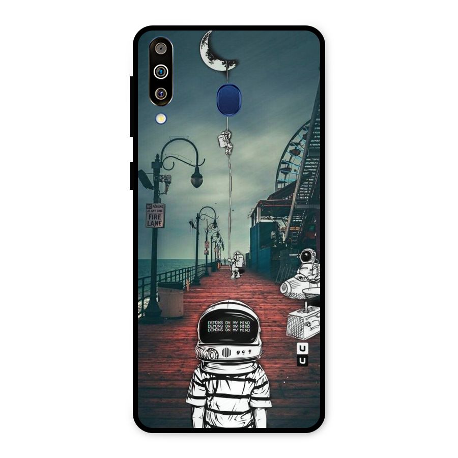 Robotic Design Metal Back Case for Galaxy M30