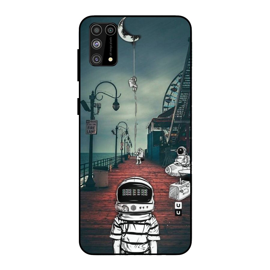 Robotic Design Metal Back Case for Galaxy M31