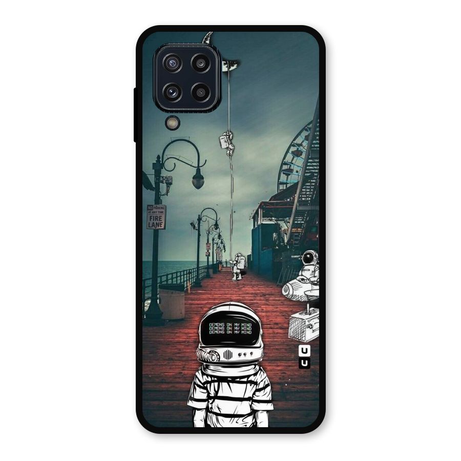 Robotic Design Metal Back Case for Galaxy M32