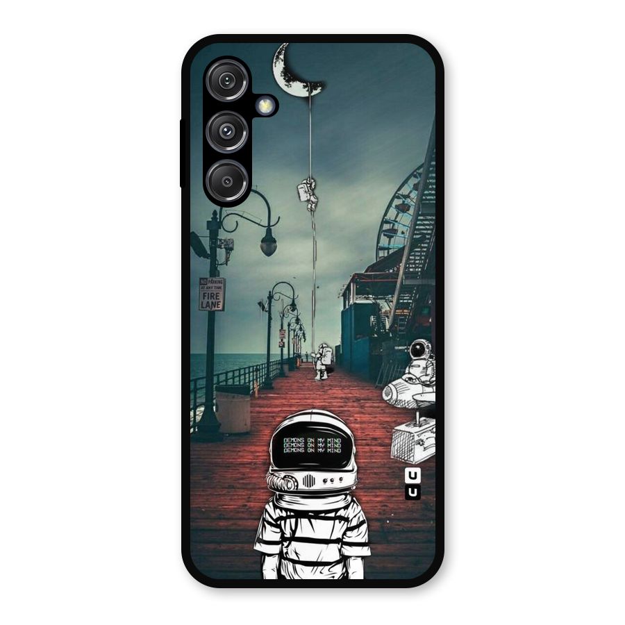 Robotic Design Metal Back Case for Galaxy M34 5G