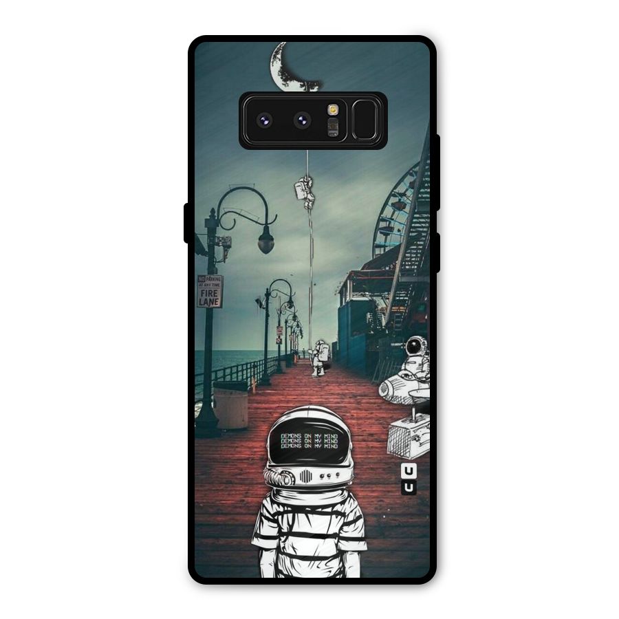 Robotic Design Metal Back Case for Galaxy Note 8