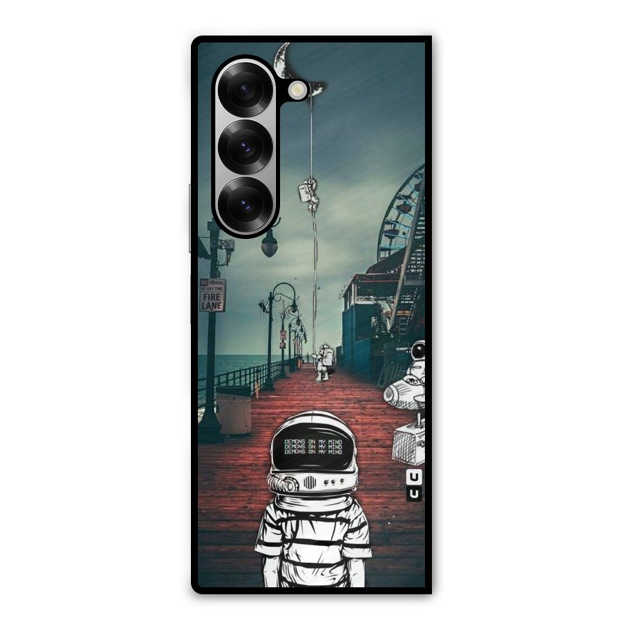 Robotic Design Metal Back Case for Galaxy Z Fold6