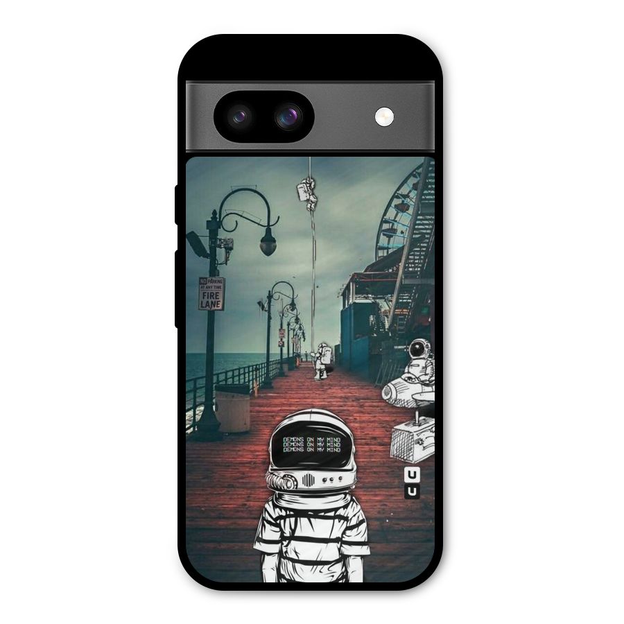 Robotic Design Metal Back Case for Google Pixel 8a