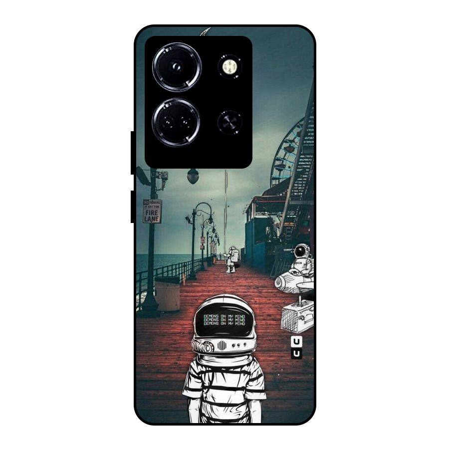Robotic Design Metal Back Case for Infinix Note 30 5G