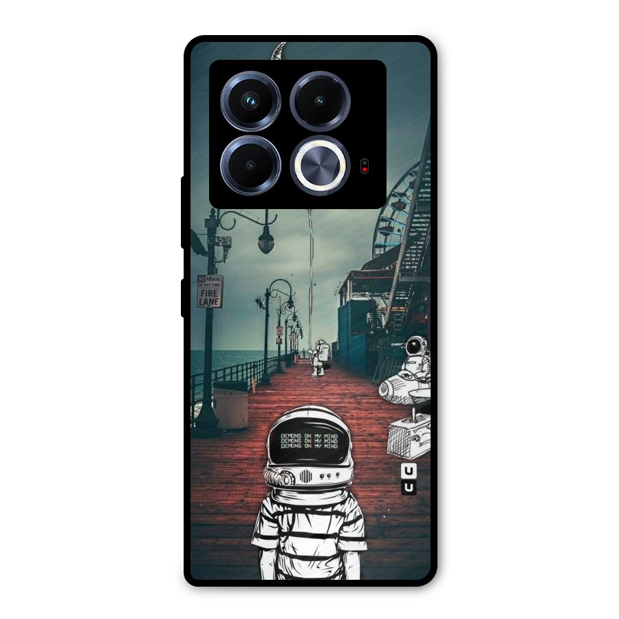 Robotic Design Metal Back Case for Infinix Note 40 5G