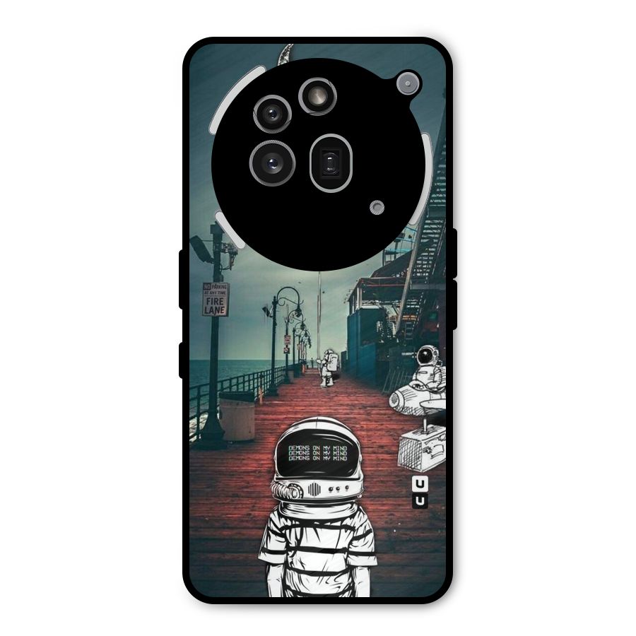 Robotic Design Metal Back Case for Nothing Phone 3a Pro