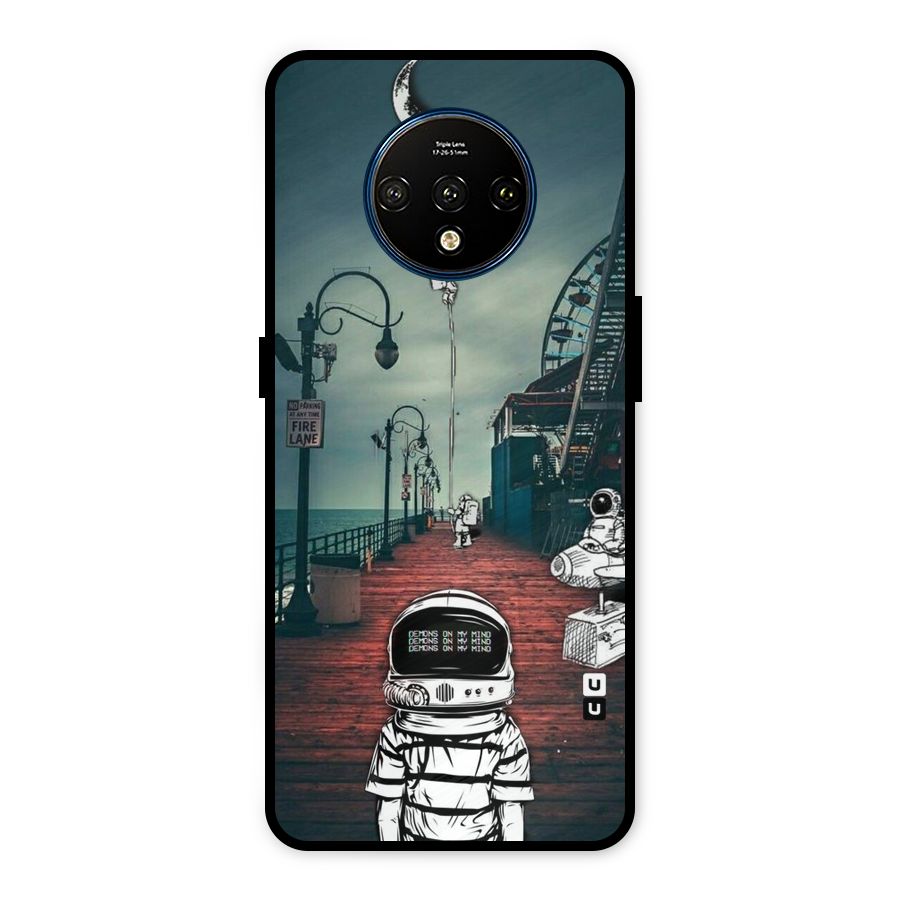Robotic Design Metal Back Case for OnePlus 7T