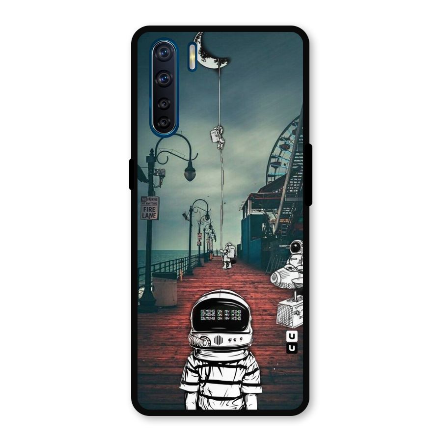 Robotic Design Metal Back Case for Oppo F15