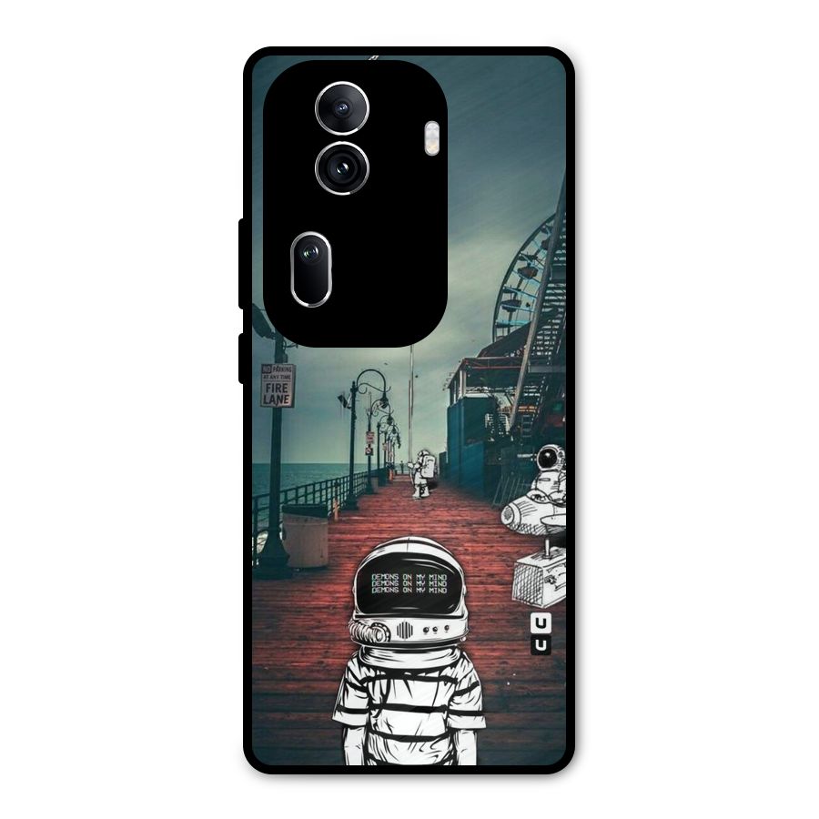Robotic Design Metal Back Case for Oppo Reno11 Pro 5G