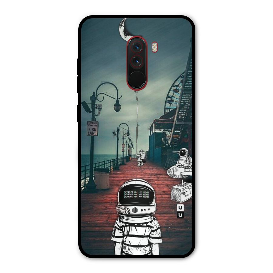 Robotic Design Metal Back Case for Poco F1