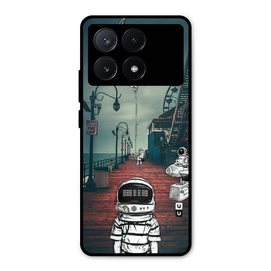 Robotic Design Metal Back Case for Poco X6 Pro