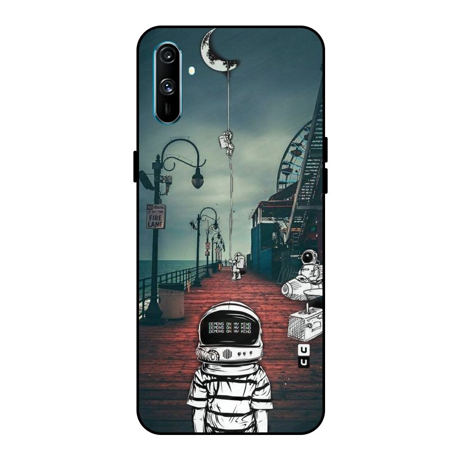 Robotic Design Metal Back Case for Realme C3