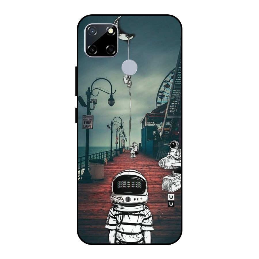 Robotic Design Metal Back Case for Realme Narzo 20