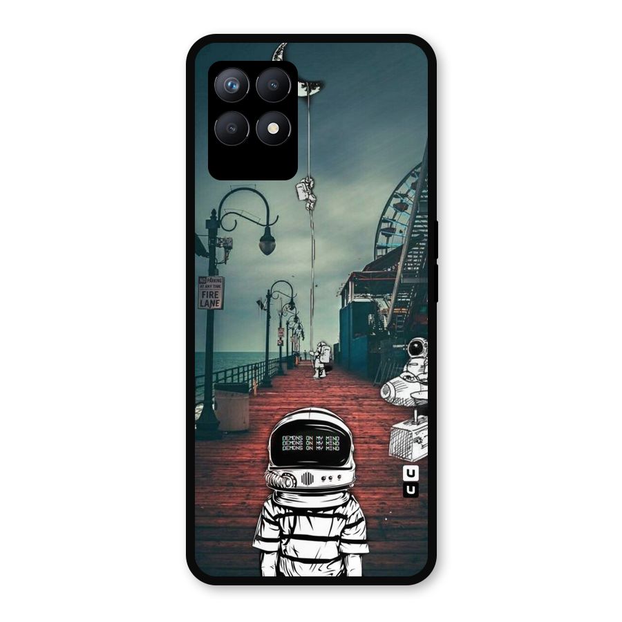 Robotic Design Metal Back Case for Realme Narzo 50