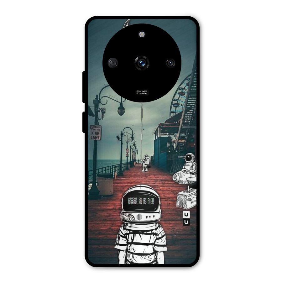 Robotic Design Metal Back Case for Realme Narzo 60 5G