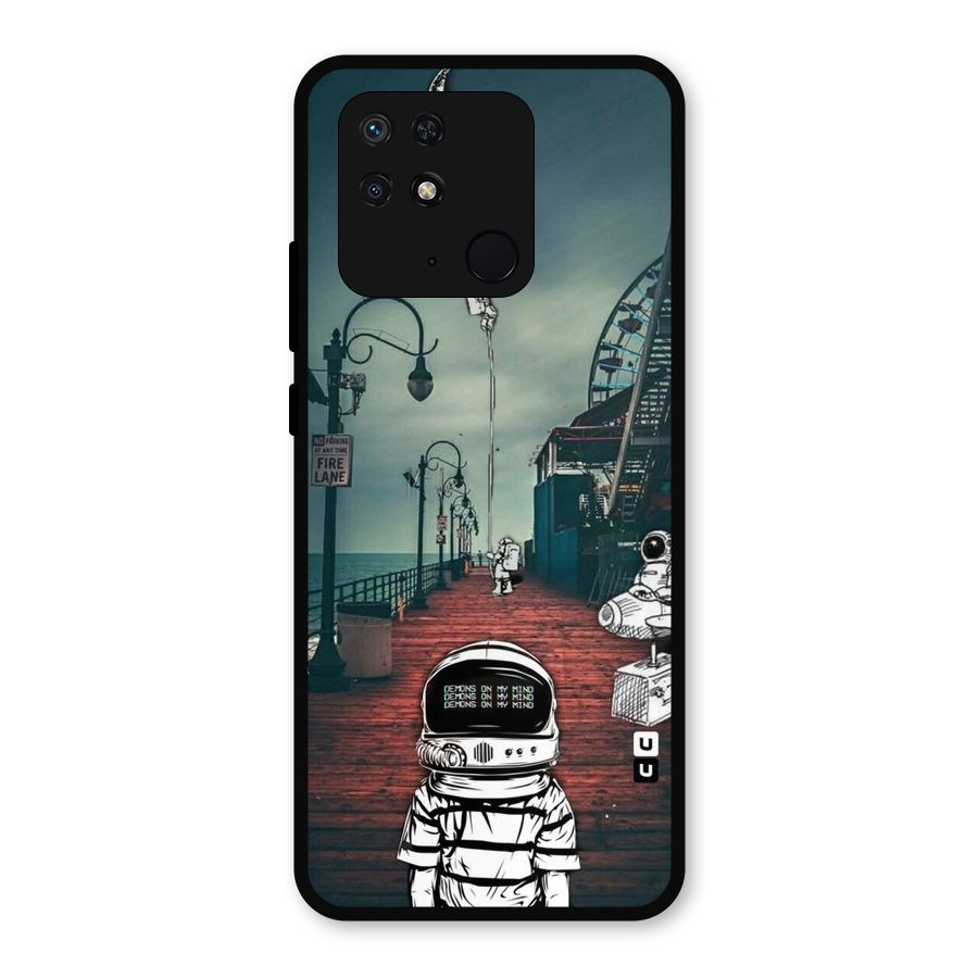 Robotic Design Metal Back Case for Redmi 10 Power