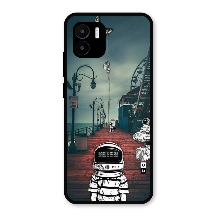 Robotic Design Metal Back Case for Redmi A2