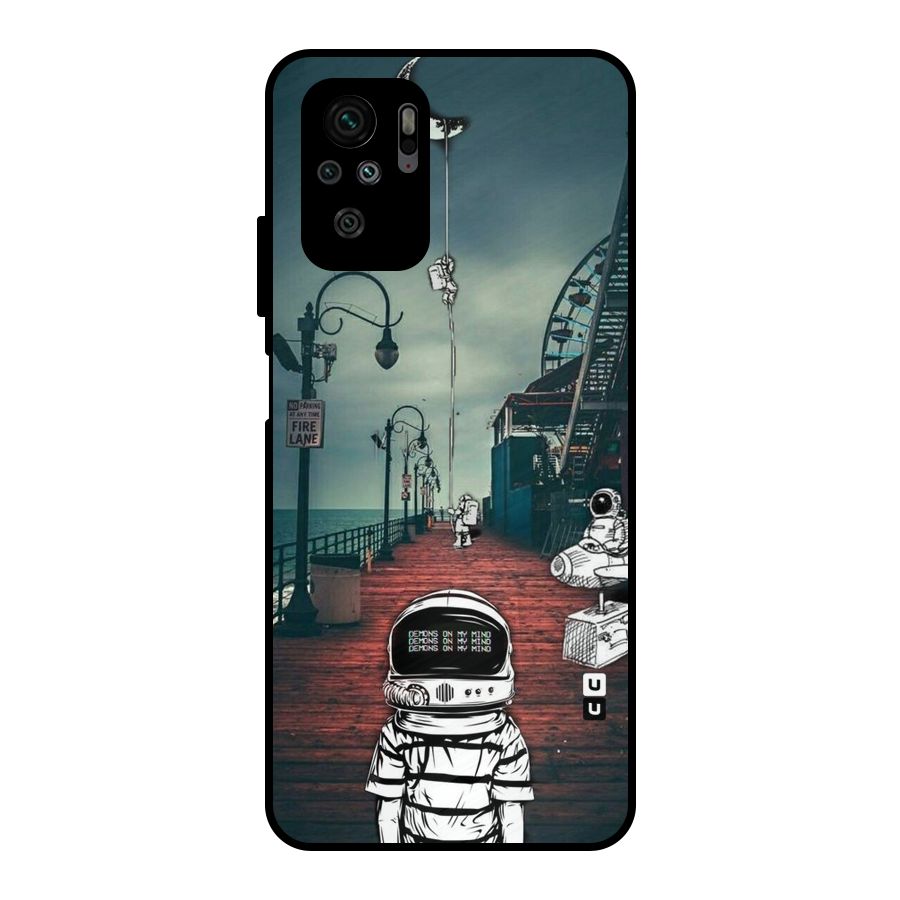 Robotic Design Metal Back Case for Redmi Note 10S