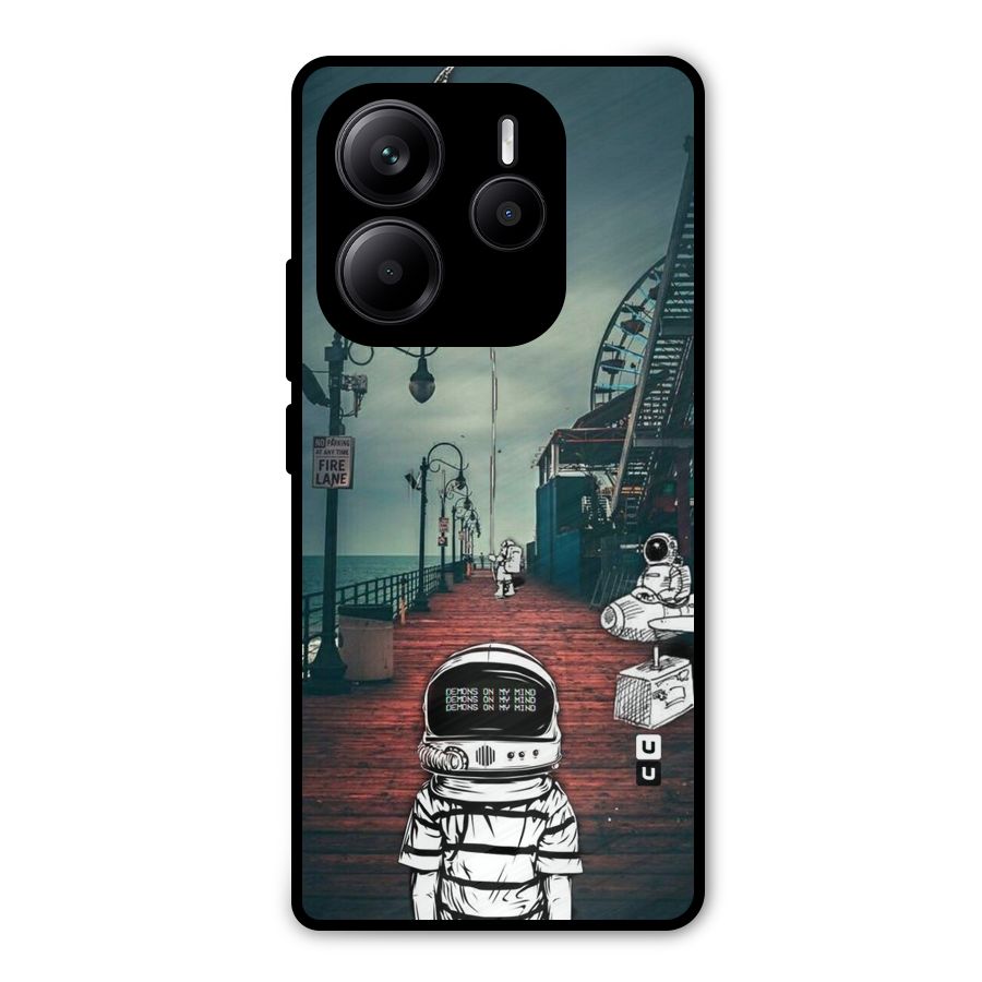 Robotic Design Metal Back Case for Redmi Note 14 5G