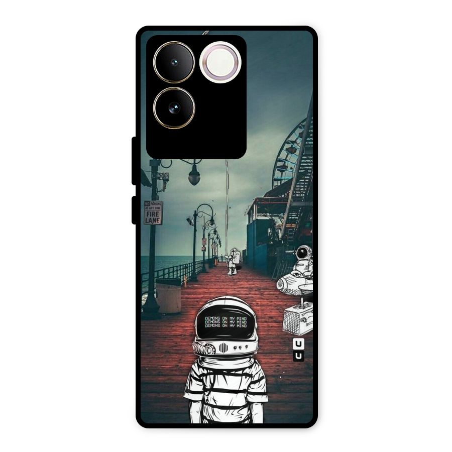 Robotic Design Metal Back Case for Vivo T2 Pro
