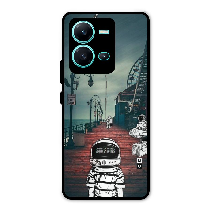 Robotic Design Metal Back Case for Vivo V25