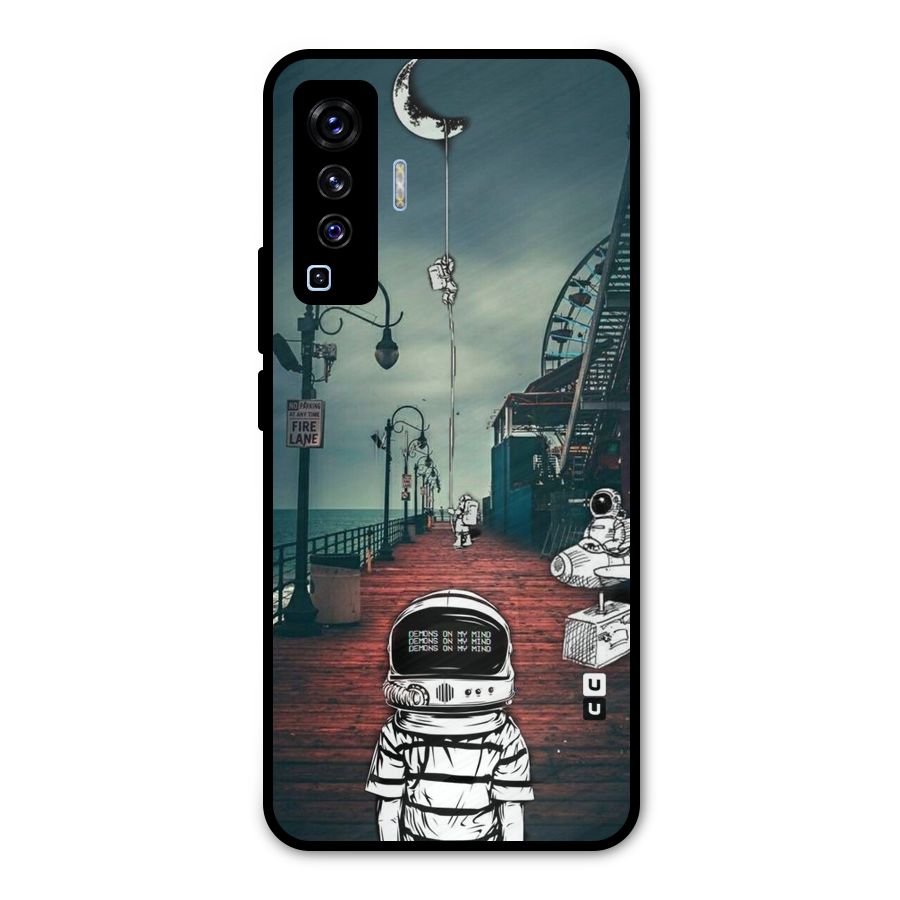 Robotic Design Metal Back Case for Vivo X50