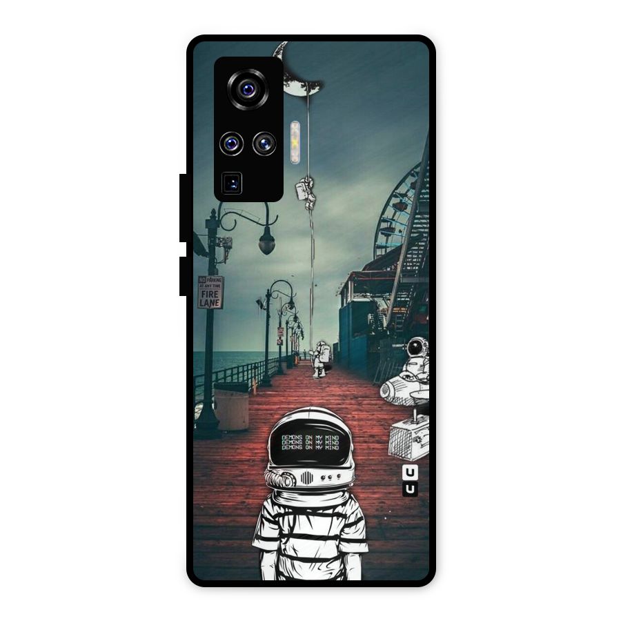 Robotic Design Metal Back Case for Vivo X50 Pro