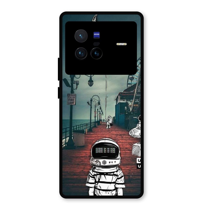 Robotic Design Metal Back Case for Vivo X80