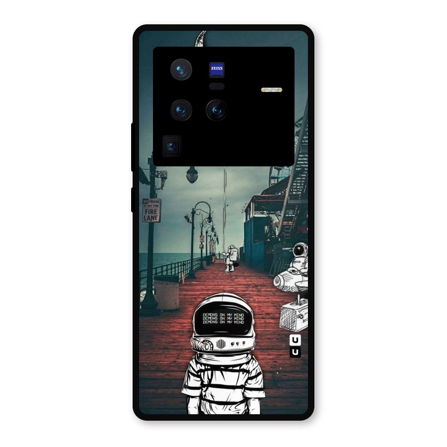 Robotic Design Metal Back Case for Vivo X80 Pro