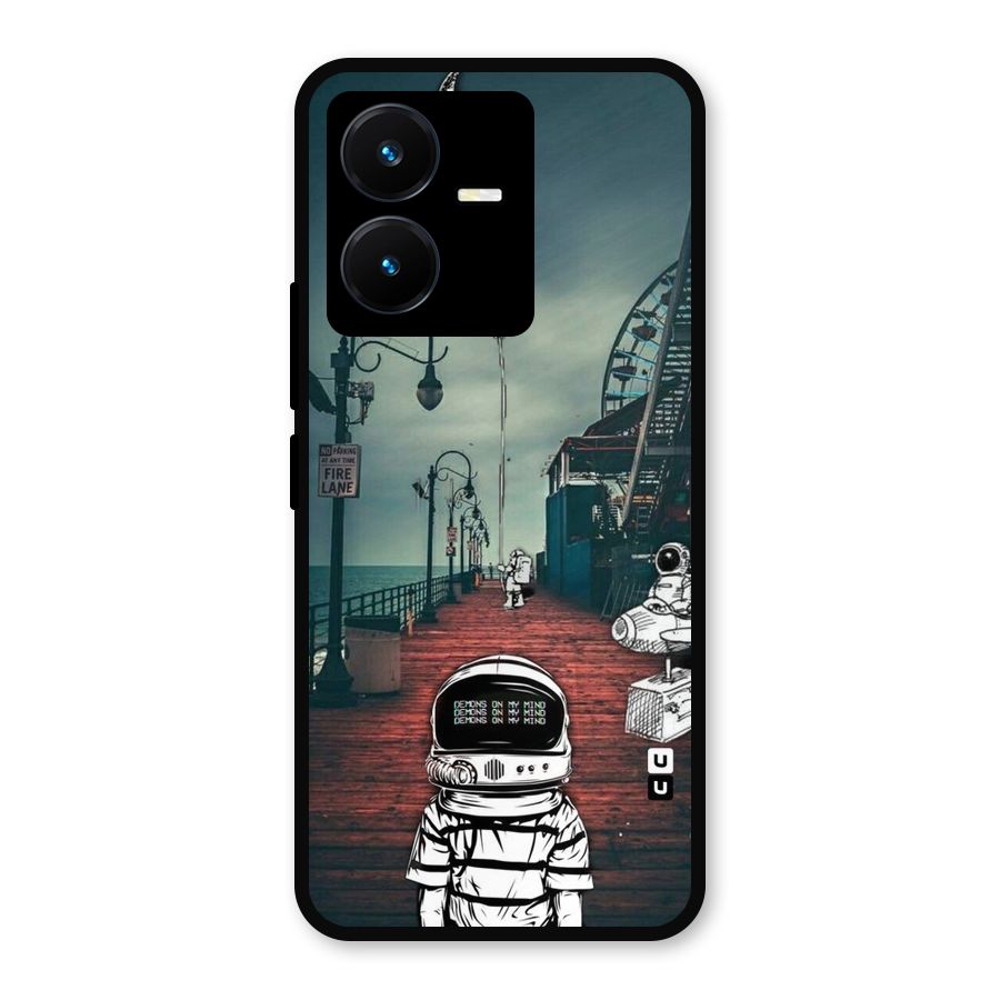 Robotic Design Metal Back Case for Vivo Y22