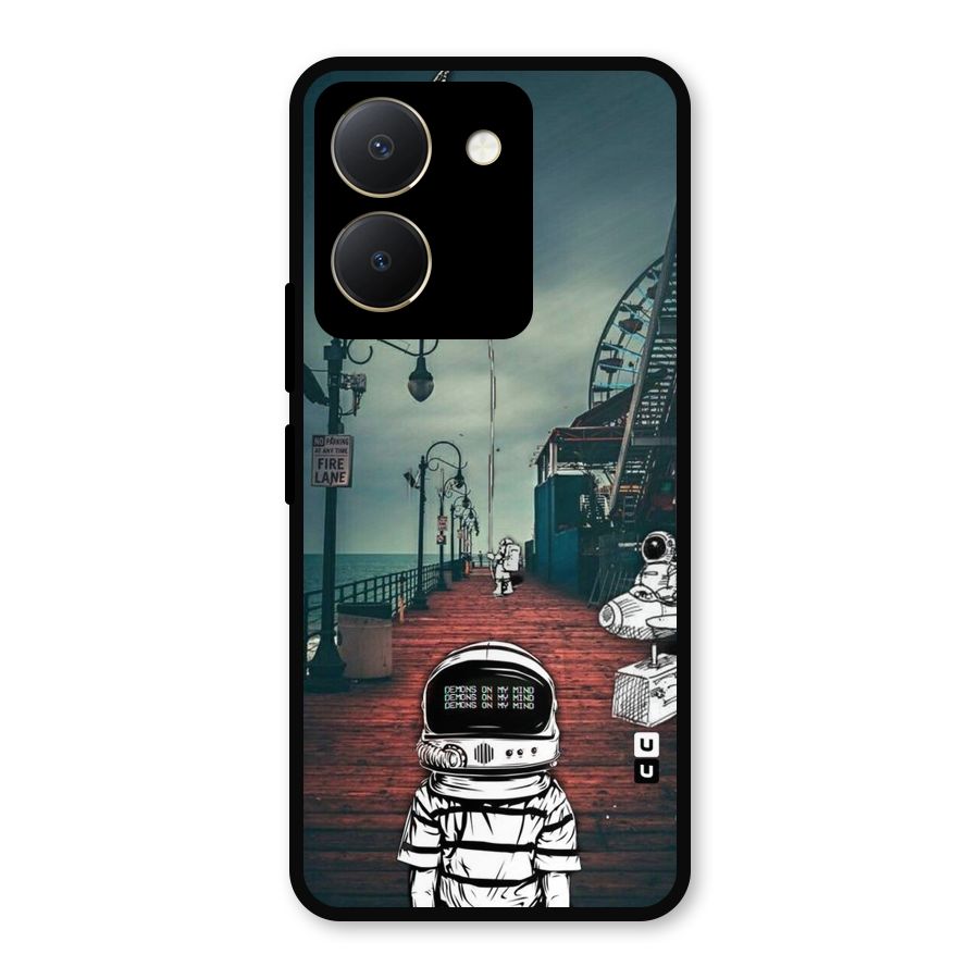 Robotic Design Metal Back Case for Vivo Y36