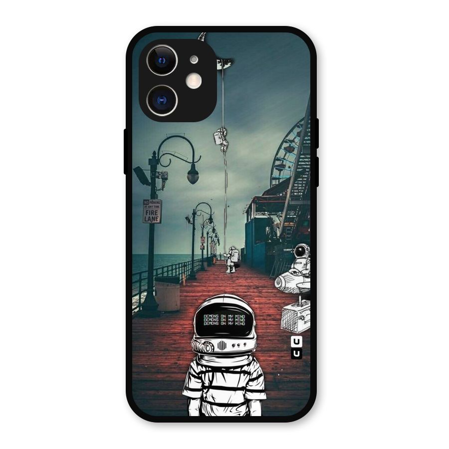 Robotic Design Metal Back Case for iPhone 12