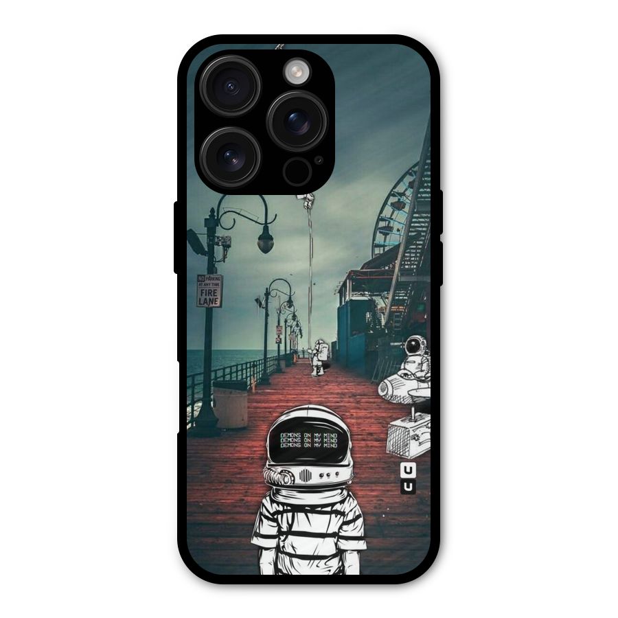 Robotic Design Metal Back Case for iPhone 16 Pro