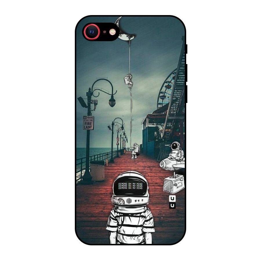 Robotic Design Metal Back Case for iPhone 7
