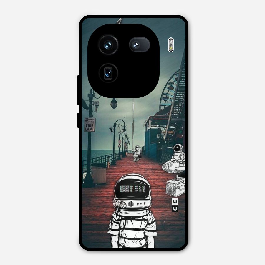 Robotic Design Metal Back Case for iQOO 12