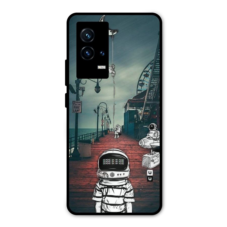 Robotic Design Metal Back Case for iQOO 9 5G