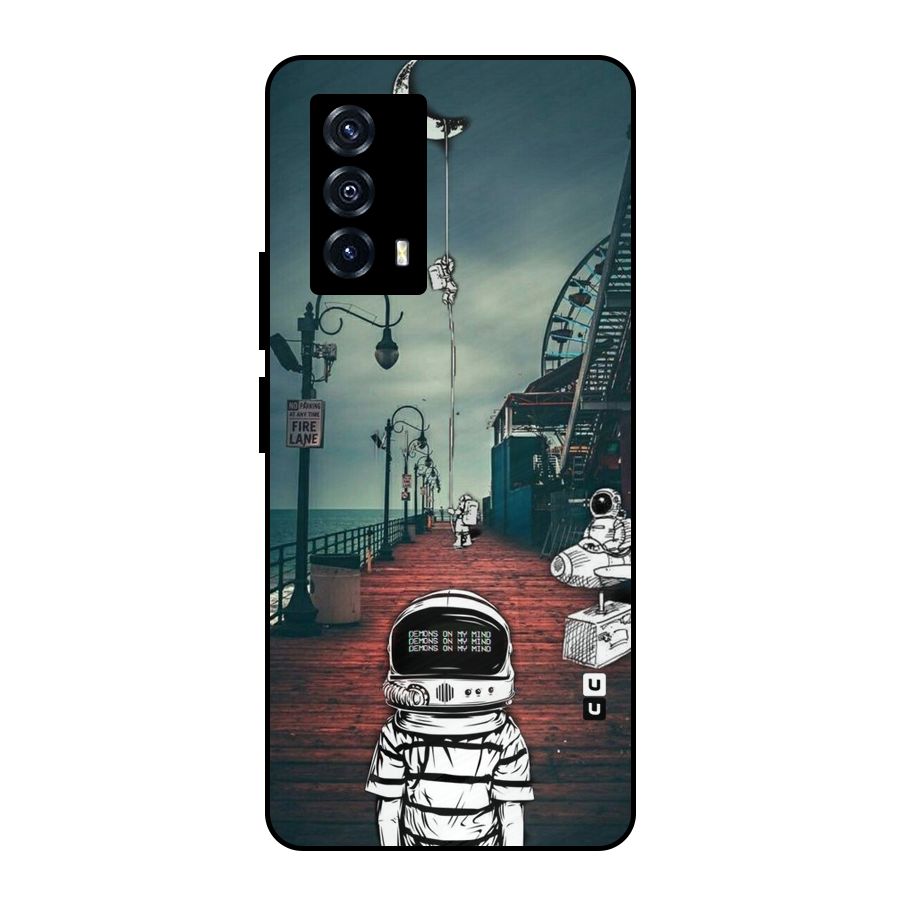 Robotic Design Metal Back Case for iQOO Z5