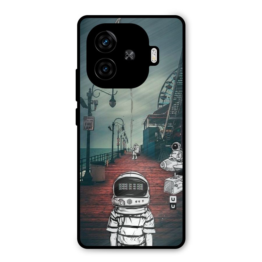 Robotic Design Metal Back Case for iQOO Z9 Turbo