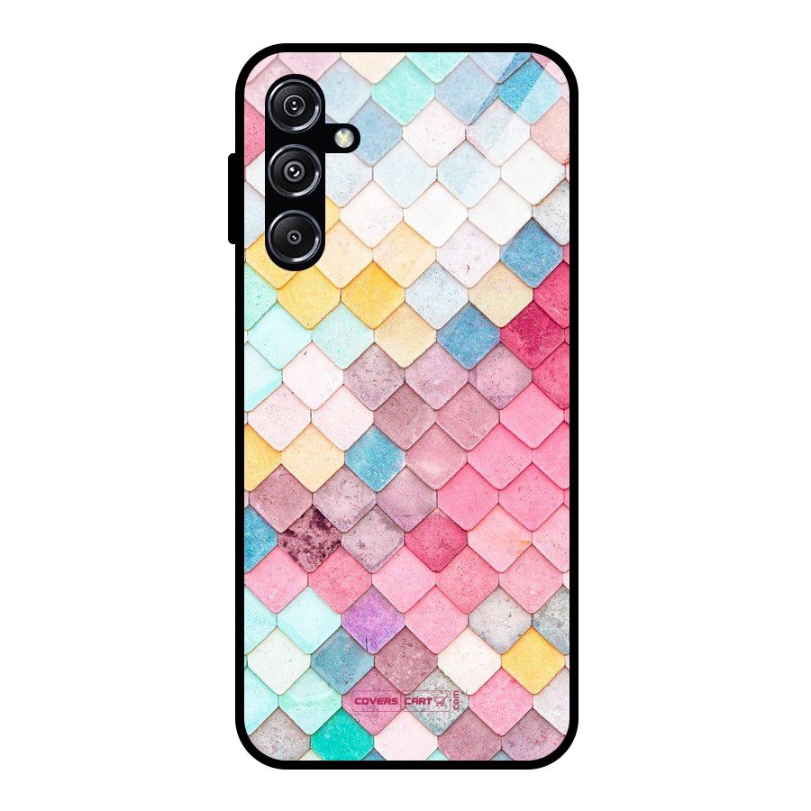 Rocks Pattern Design Glass Back Case for Galaxy M34 5G