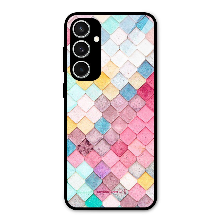 Rocks Pattern Design Glass Back Case for Galaxy S23 FE