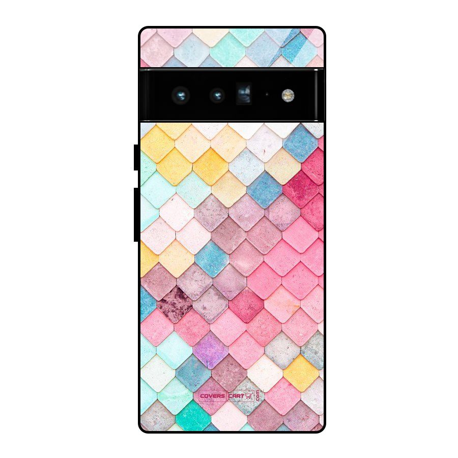 Rocks Pattern Design Glass Back Case for Google Pixel 6 Pro