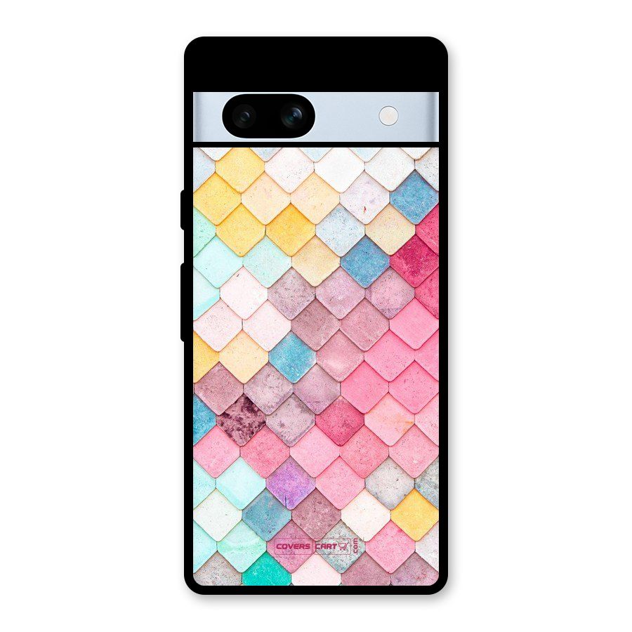 Rocks Pattern Design Glass Back Case for Google Pixel 7a