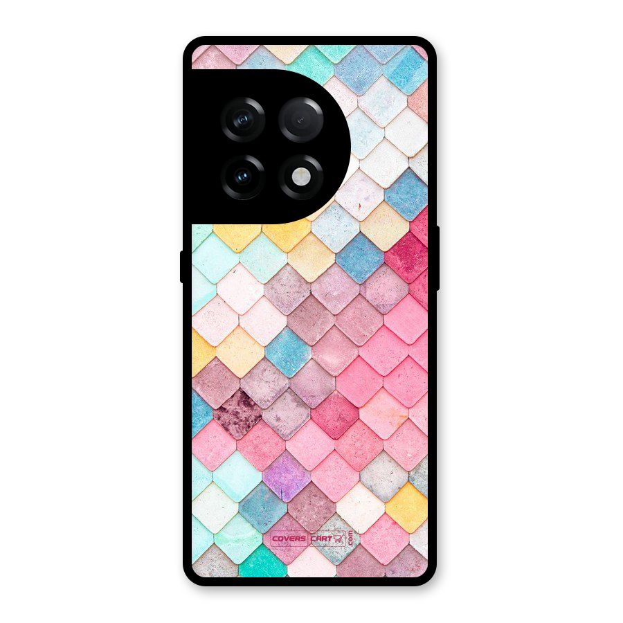 Rocks Pattern Design Glass Back Case for OnePlus 11R