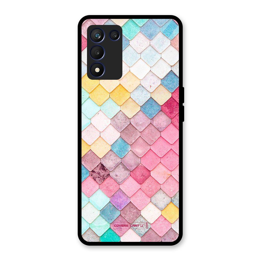 Rocks Pattern Design Glass Back Case for Realme 9 5G Speed