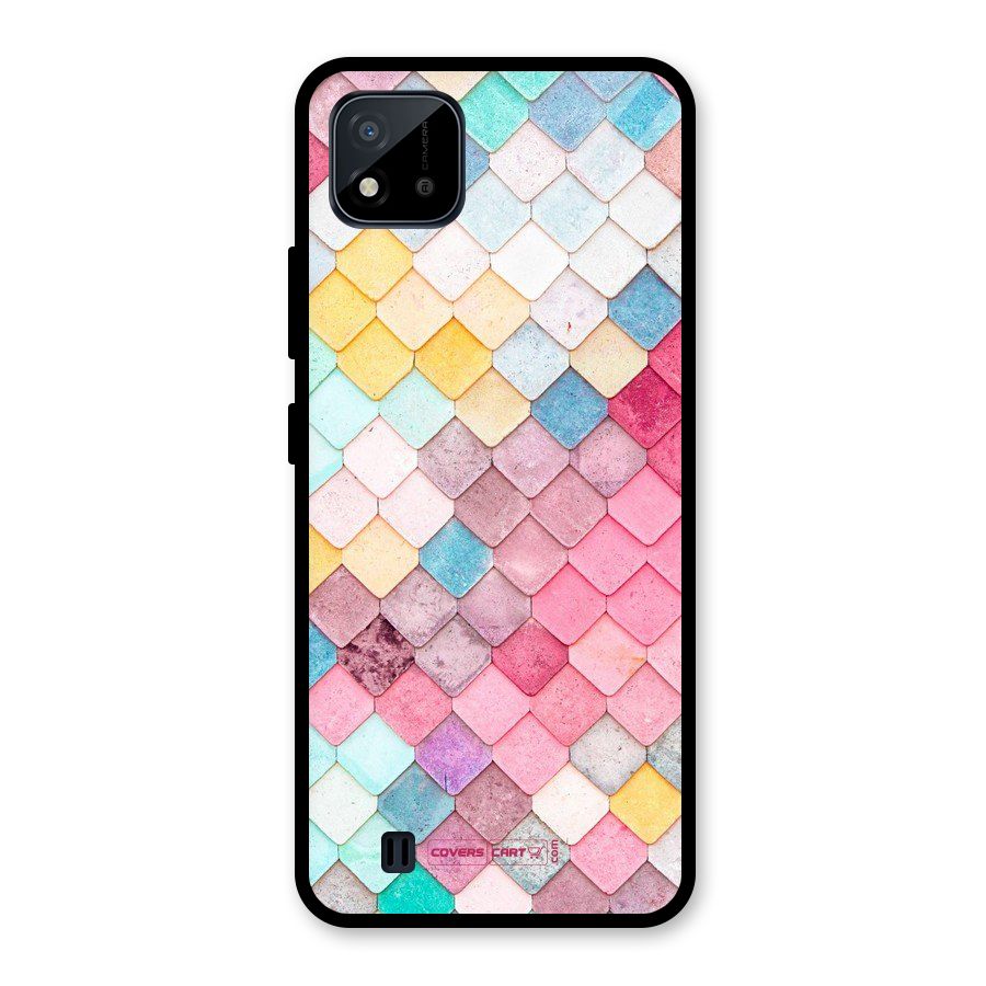 Rocks Pattern Design Glass Back Case for Realme C11 2021