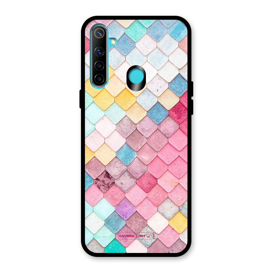 Rocks Pattern Design Glass Back Case for Realme Narzo 10