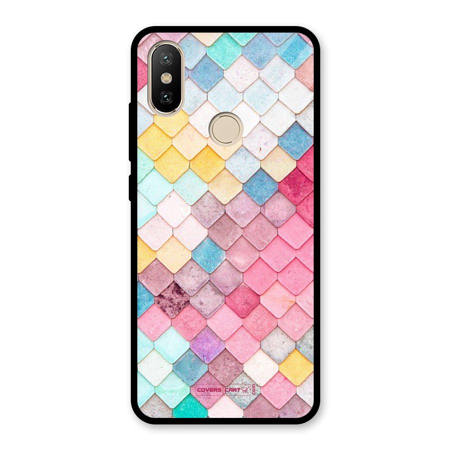 Rocks Pattern Design Glass Back Case for Redmi A2